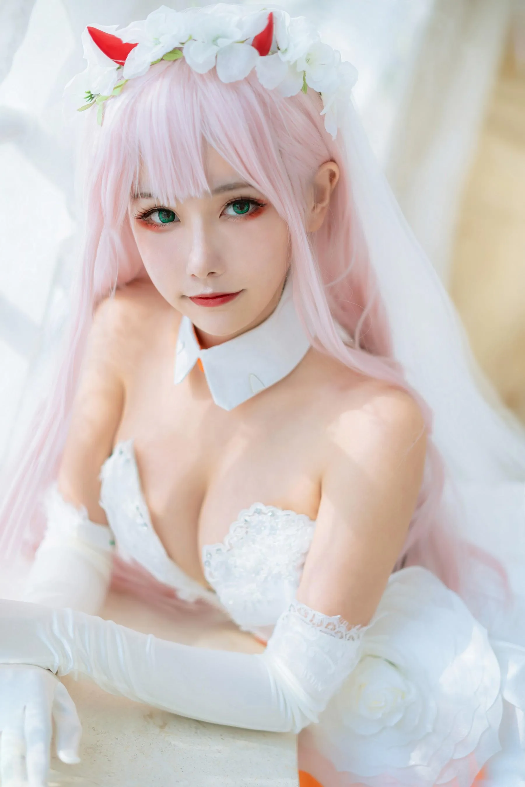 Momoko葵葵 – NO.36 DARLING in the FRANXX 02 泳装 兔女郎花嫁 [61P]插图